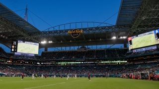 Imagen de un partido del Real Madrid en el Hard Rock Stadium el pasado verano. (Getty)