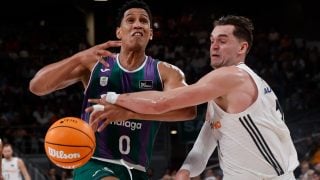 Hezonja, durante el Real Madrid – Unicaja Málaga. (EFE)