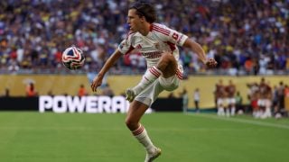 Álvaro Carreras, en un partido con el Benfica. (Getty)