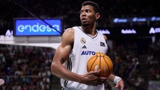 Tavares en el Unicaja-Real Madrid. (ACB)