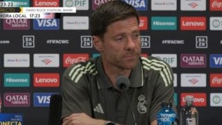 Xabi Alonso, en rueda de prensa.