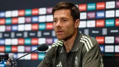 Xabi Alonso en rueda de prensa. (realmadrid.com)