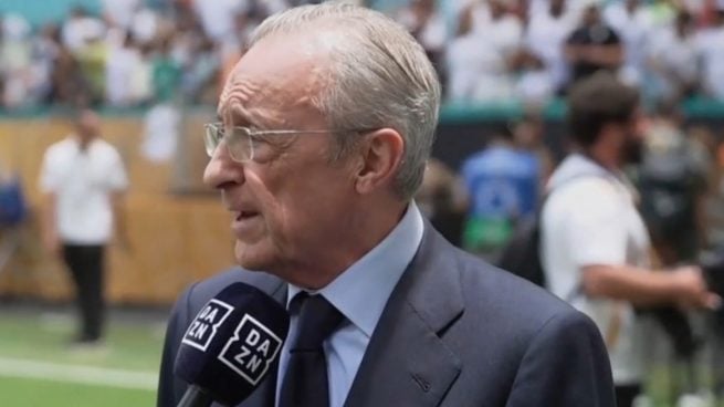 Florentino Pérez, presidente del Real Madrid. (Captura DAZN)