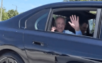 Florentino Pérez saludando a los madridistas. (TikTok @Ramonmatute491)