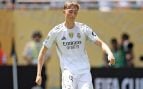 Dean Huijsen con el Real Madrid. (Getty)