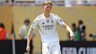Dean Huijsen con el Real Madrid. (Getty)