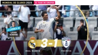 El Real Madrid derrotó 3-1 al Pachuca.