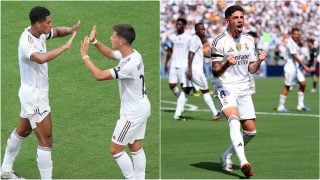 Bellingham, Güler y Valverde fueron los goleadores del Madrid ante el Pachuca. (Getty)