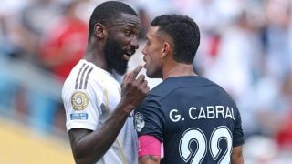 Rüdiger y Cabral. (Getty)
