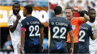 Cabral insultó a Rüdiger en el tiempo de descuento del Real Madrid-Pachuca.