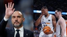Chus Mateo, Walter Tavares y Mario Hezonja.