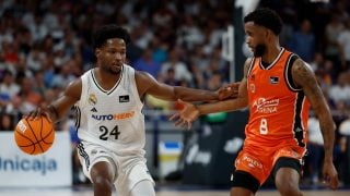 Andrés Feliz, durante el Real Madrid – Valencia Basket. (EFE)