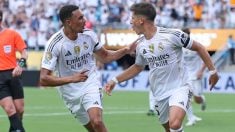 Trent Alexander-Arnold y Arda Güler con el Real Madrid. (GETTY)