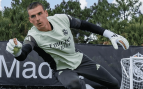 Andriy Lunin en un entrenamiento con el Real Madrid. (@lunin_andrey)