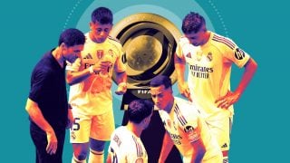 Xabi Alonso y jugadores del Real Madrid.