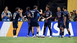Los jugadores del PSG celebrando un gol en el Mundial de Clubes. (Getty Images)