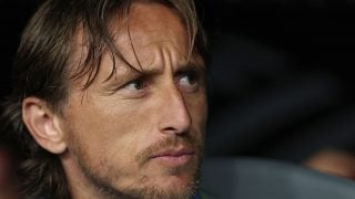Luka Modric, en el banquillo del Real Madrid. (Getty Images)