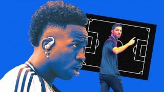 A Vinicius no le convenció el cambio de banda propuesto por Xabi.