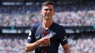 Fabián Ruiz celebra uno de sus goles contra el Real Madrid en el Mundial de Clubes. (Getty)