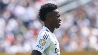 Vinicius Junior ante el PSG (Getty Images).