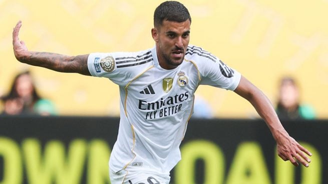 Dani Ceballos, en un partido con el Real Madrid. (Getty Images)