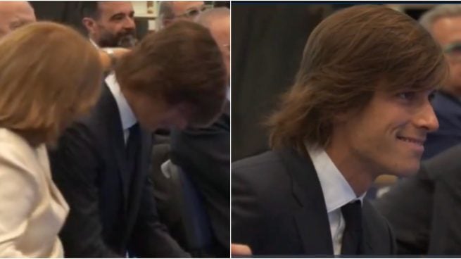 Las lágrimas de Álvaro Carreras y su familia en la presentación con el Real Madrid.