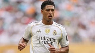 Jude Bellignham, en un partido con el Real Madrid. (Getty Images)
