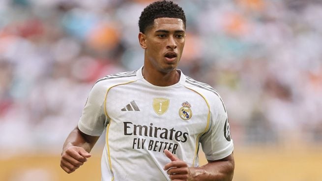 Jude Bellignham, en un partido con el Real Madrid. (Getty Images)