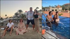 Álvaro Carreras junto a sus padres y hermanos durante las vacaciones familiares. (Instagram: Álvaro Carreras)