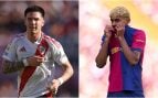 Mastantuono y Lamine Yamal. (Getty Images)