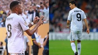 Kylian Mbappé y Cristiano Ronaldo, con el ‘9’ a la espalda. (Getty)