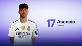 Asencio con su nuevo dorsal. (Realmadrid.com)