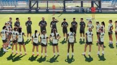 El equipo femenino del Real Madrid en su primera sesión de pretemporada. (Realmadrid.com)