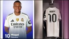 Mbappé con el dorsal 10. (Realmadrid.com)