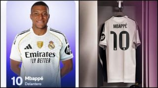 Mbappé con el dorsal 10. (Realmadrid.com)