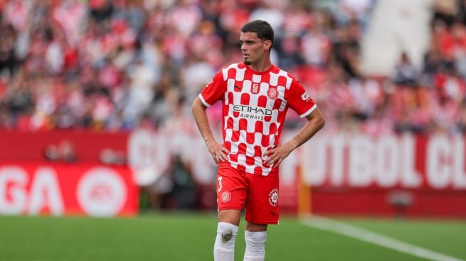 Miguel Gutiérrez, en un partido con el Girona.