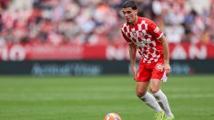 Miguel Gutiérrez, en un partido con el Girona. (Getty Images)