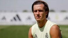 Carreras durante un entrenamiento del Real Madrid. (Realmadrid.com)