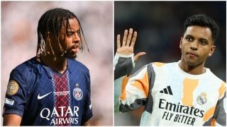 Barcola y Rodrygo son suplentes en sus equipos. (Getty)