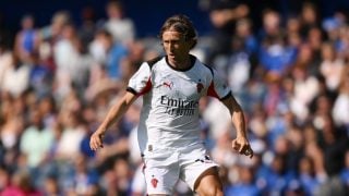 Modric en su debut con el Milan. (Getty)