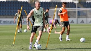 Mastantuono durante el entrenamiento del Real Madrid. (Real Madrid)