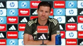 Xabi Alonso en sala de prensa antes del debut en Liga del Real Madrid. (Realmadrid.com)