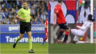 Trujillo Suárez condicionó el Osasuna-Real Madrid desde el VAR la temporada pasada.