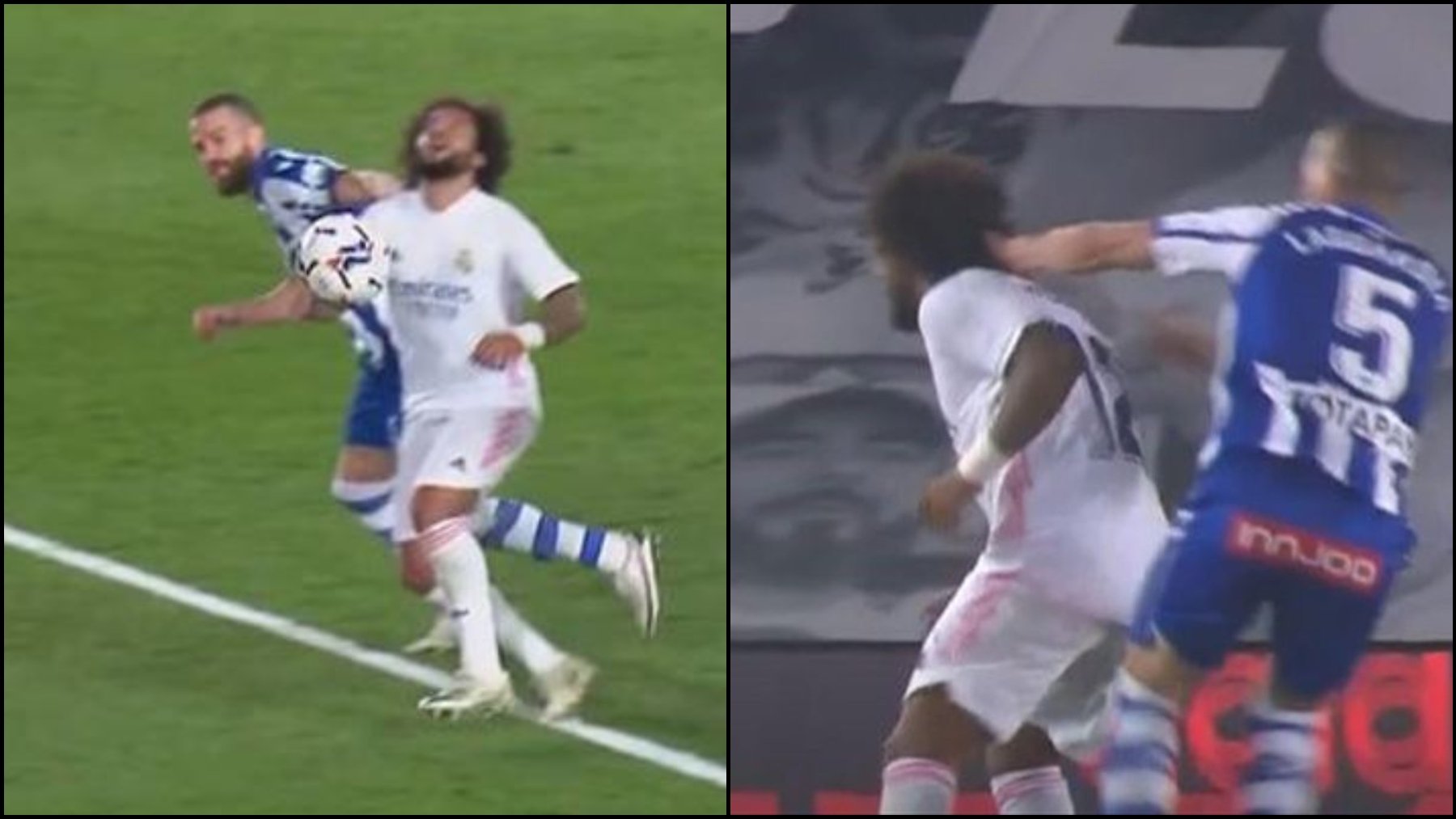 Cordero Vega y el escándalo que indigna al Real Madrid: no sancionó un tirón de pelo a Marcelo en 2020