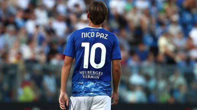 Nico Paz, con la '10' del Como