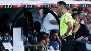 Sánchez Martínez en el Real Madrid-Mallorca.