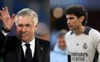 Carlo Ancelotti y Jesús Vallejo.