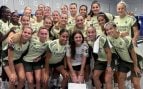 Emma Alonso, junto a la plantilla del Real Madrid Femenino