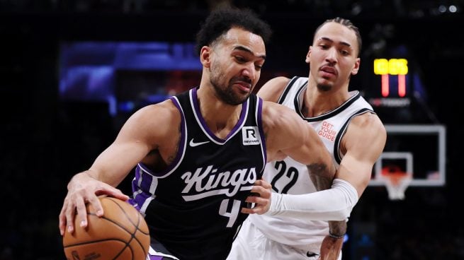 Trey Lyles, durante un partido con Sacramento Kings.