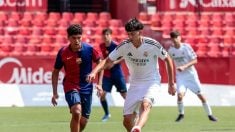 Leo Lemaitre, en un partido con el Real Madrid Juvenil B. (@AlAbtal)